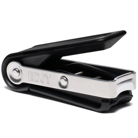 Cortador De Uñas Edjy Precision De Acero Inoxidable Negro