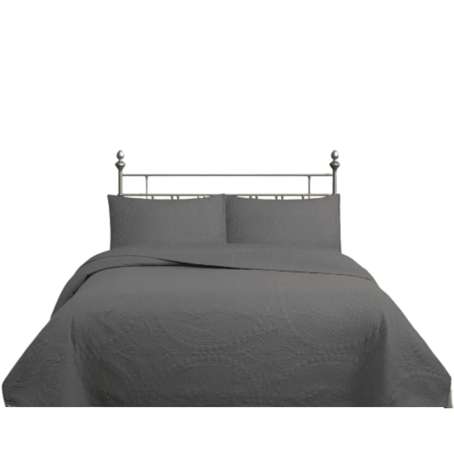 Genérico - Cubrecama Quilt Reversible Queen 220 X 240 Cm Gris Wonder Collection Martiné