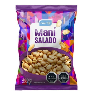Maní Salado 430 G Lider