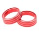 thumbnail image 3 of Cubiertas del anillo del botón del aire acondicionado del coche 2pcs para Honda Civic 2016-2018 rojo, 3 of 5
