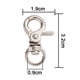 thumbnail image 5 of Mosquetón de 4 piezas con articulación giratoria/cabezal giratorio para correa de perro, también para llavero., 5 of 8