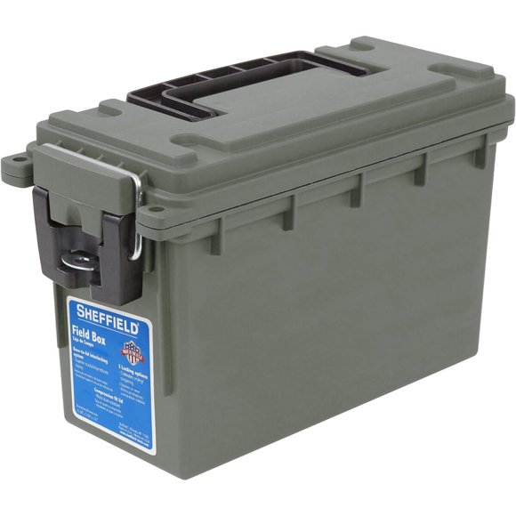 Sheffield 12626 Ammo Box Made in USA, Stackable and Lockable