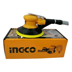 Lijadora Roto Orbital Industrial Neumática 1/4 Ingco Amarillo Aps1501