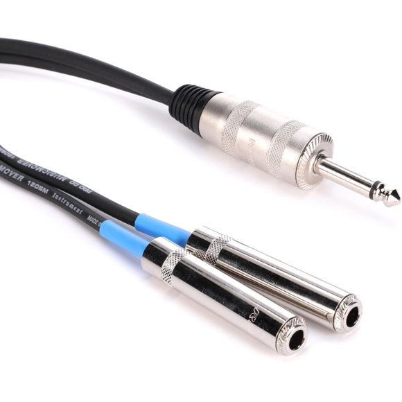 Cable en Y para Instrumento Proco 1/4" TS Macho a 2x TS Hembra 30 cm