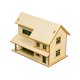 thumbnail image 1 of Casa De Madera En Miniatura, Decoración única 1/72 Para Micropaisaje, Regalo, Mesa De Arena, Estilo A, 1 of 5