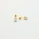 thumbnail image 1 of Aros de Perla Cultivada de 4mm de Plata 925 enchapados en Oro 18k, 1 of 2