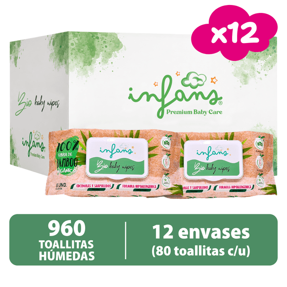 Toallita Húmeda Infans Bio Baby 12x80 - 960 UND