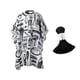 thumbnail image 3 of Barber Cape Neck Duster Brush Makeup Cape Mujeres Hombres Niñas Niños Maquillador Artista Gris, 3 of 5