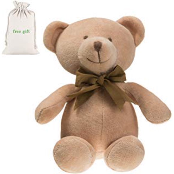 Peluche con forma de oso de peluche Benaturalbaby, algodón orgánico, 20 cm