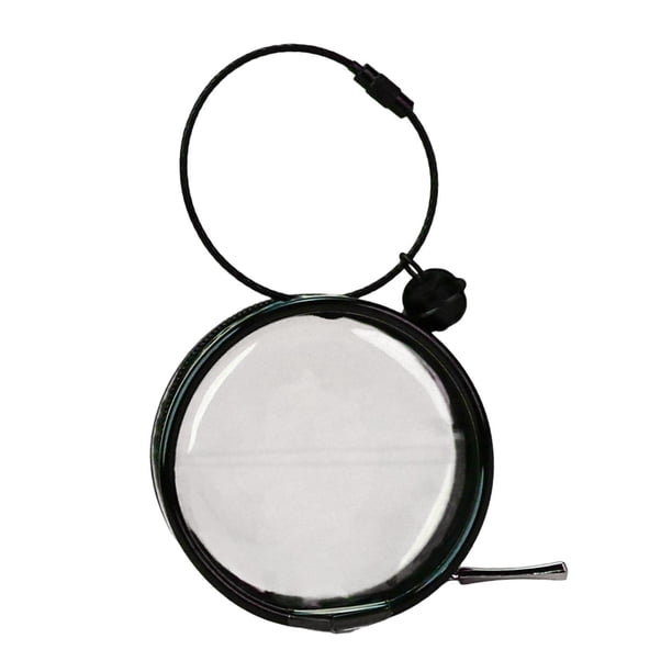 Bolsa de Almacenamiento Pequeña para Muñecas, Bolsa Transparente para Exhibición de Figuras, Organizador Colgante, Impermeable, con Llave, 7 X 7 X 4 C negro
