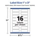thumbnail image 5 of Etiquetas Avery Presta 94224 blancas mate 1 x 3" 4000 piezas, 5 of 7