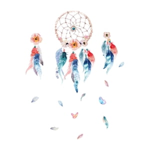 Bothyi - Adhesivo De Pared Dream Net, Resistente Al Agua, Póster Para Sofá, Fondo, Arte Mural, 90 Cm X 30 Cm