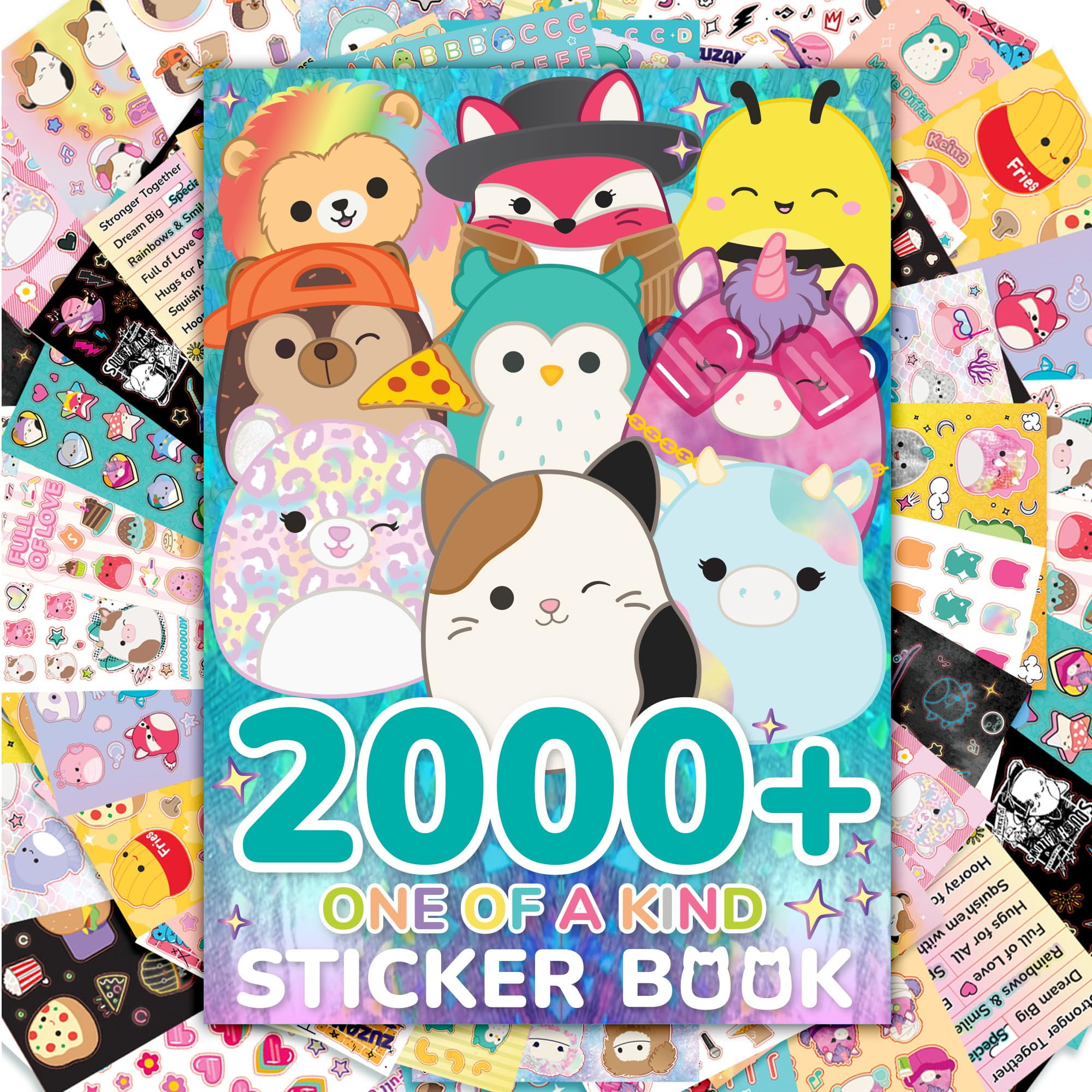 Libro De Pegatinas Horizon Group Usa Squishmallows, Más De 2000 Pegatinas