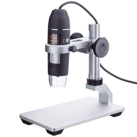 Microscopio Digital Amscope 200X, 2 Mp, 8 Led, Zoom Usb Para Windows Y Mac
