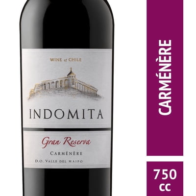 Vino Tinto Carmenere Gran Reserva Botella 750 Ml Indómita