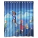 thumbnail image 1 of Cortina de ducha Digimon Adventure, juego de cortina de baño con ganchos, tamaño 60 x 72 pulgadas, 1 of 3