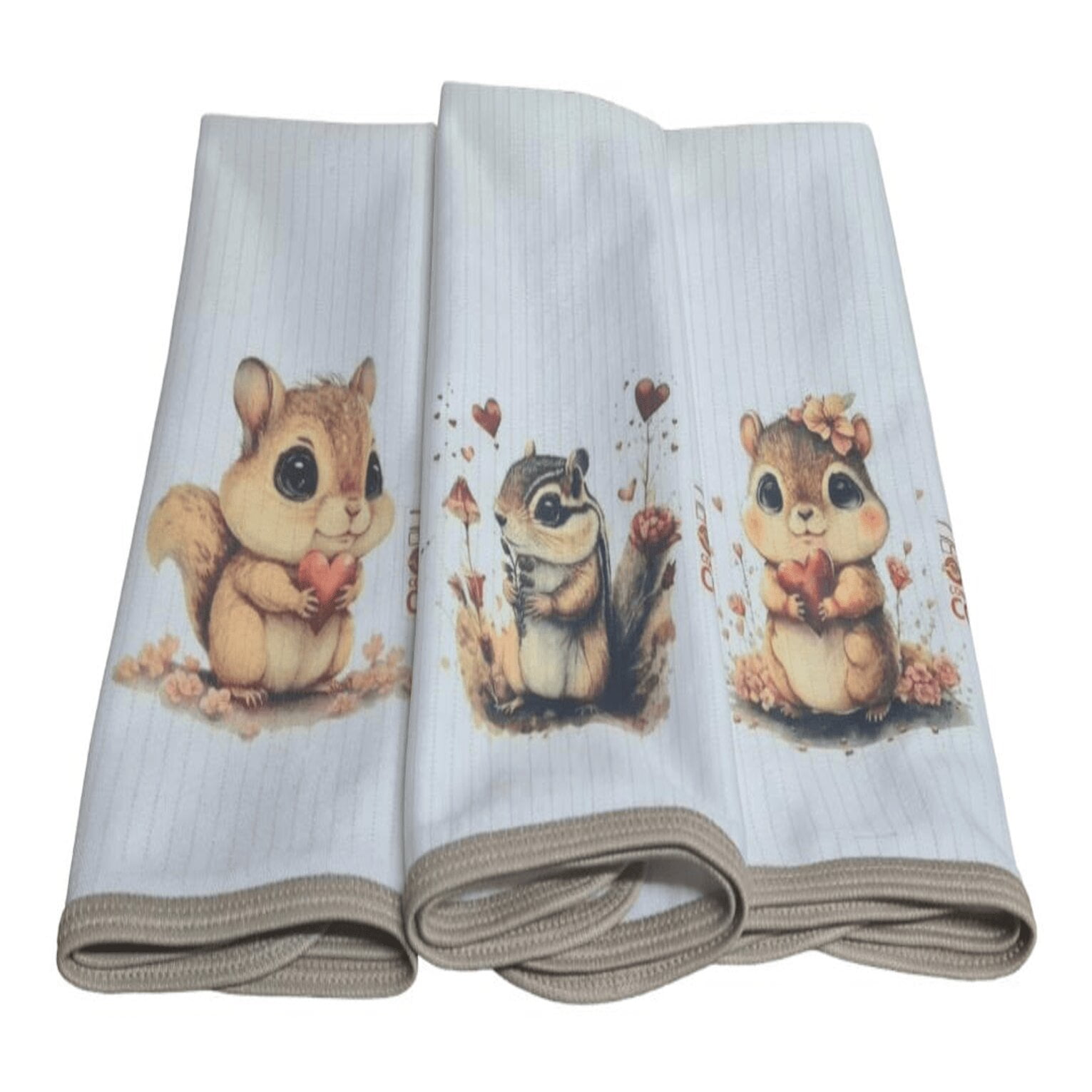 Dcobre - Pack 3 Paños Cocina En Cobre Modelo Ardilla.