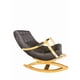 thumbnail image 3 of Silla Mecedora Con Apoya Brazos Gris Felpa, 3 of 3