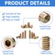 thumbnail image 5 of Kit surtido de insertos roscados, 170 piezas, para muebles de madera, 5 of 7