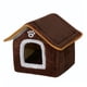 thumbnail image 3 of Refugio Para Mascotas Interior Extraíble Snooze Kennel Cat Bed Para Perro Pomeranian Poodle Brown Y S, 3 of 5