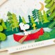 thumbnail image 4 of Tarjeta de cumpleaños Hallmark Peanuts Snoopy – Canoa 13 × 18 cm, 4 of 6