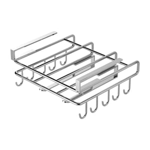 Magideal - Gabinete Multifuncional Estante Montado Perforación Libre Ahorro De Espacio Utensilios De Cocina Estante De Almacenamiento Instalación Fácil Soporte Con Gancho