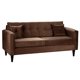 thumbnail image 2 of Sofa New Retro 3 Cuerpos Felpa 00 Chocolate, 2 of 5