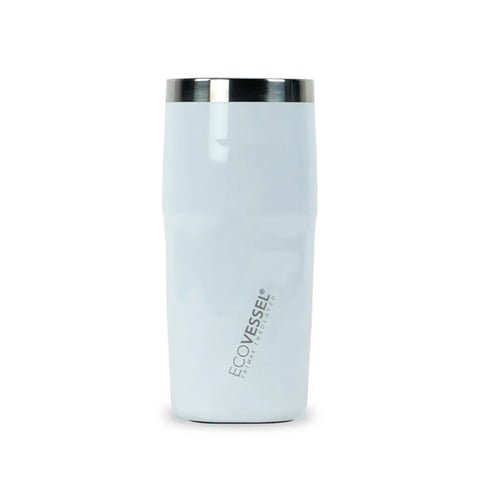 Ecovessel - Vaso Térmico Inox 473 Ml The Metro Blanco.