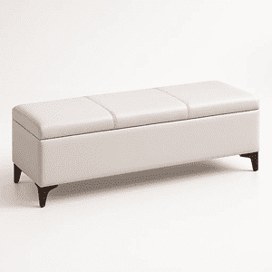 Klik Muebles - Banqueta Con Almacenamiento Oculto Tapizada - Banco
