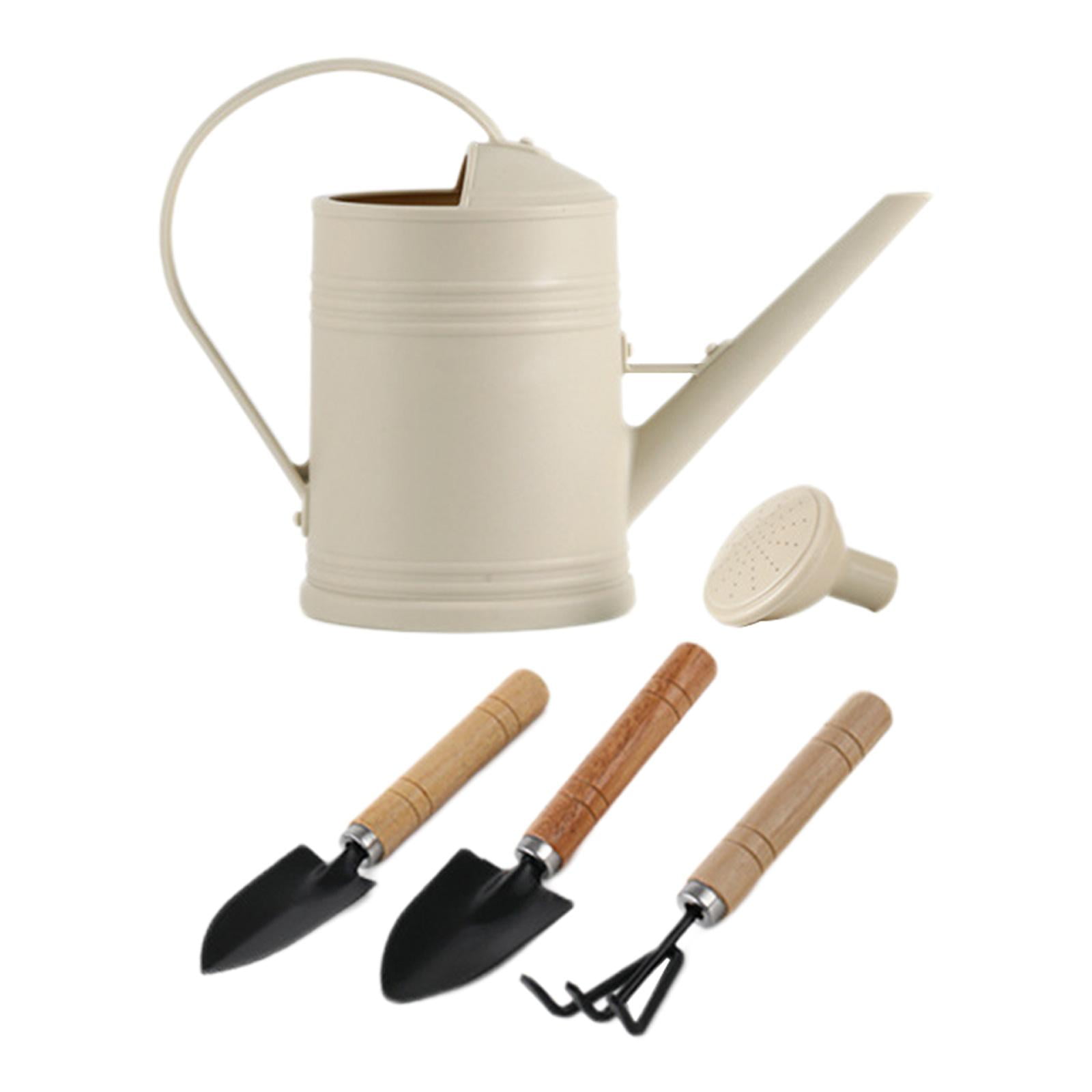 Ioensy - Regadera Con Pico Largo Para Regar Al Aire Libre Plantas Jardín Flores Verduras Beige