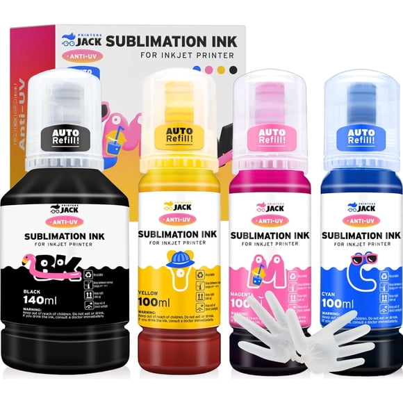 Impresoras de tinta de sublimación Jack 440 ml para impresora de inyección de tinta Supertank