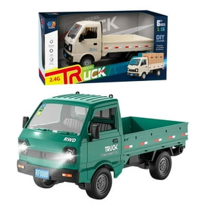 Fliperex - Camion 3/4 De Carga A Control Remoto Escala 1:16 Con Cajas Verde
