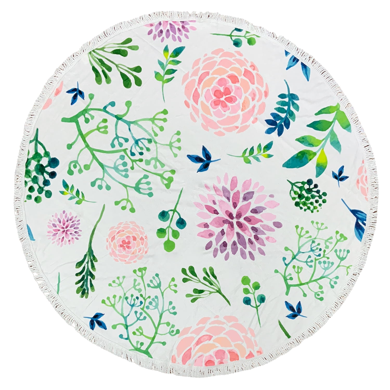 Zahr - Toalla Playa Redonda Estampada Flores