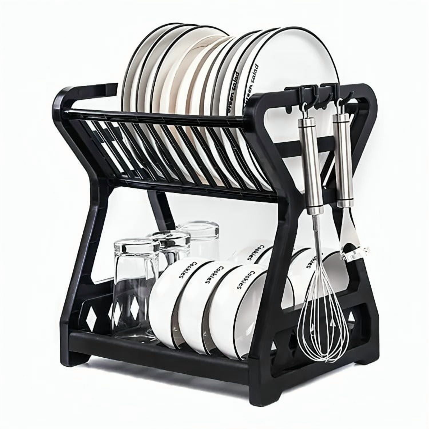 Genérico - Secador Escurridor De Platos 2 Niveles Plastico Escurridor