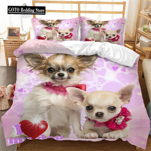 v144 Bed Sheets Twin Sze Bedding Sets Kids Winter Duvet Cover Sets Cartoon Dog Bed Set Full Size Boys Beddings / Pcs Bedclothes No Sheet Set 3-Piece Bedding Set (1 Duvet Cover + 2 Pillow Shams) Bed Sh