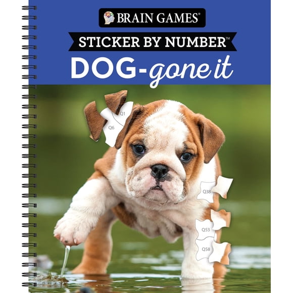 Pegatina de Number Brain Games Dog-Gone It con 28 imágenes