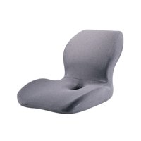 Magideal - Cojín De Asiento De Espuma Viscoelástica, Soporte De Almohadilla De Cadera De Asiento Para Regalos De Oficina De Jardín , Gris Claro