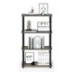 thumbnail image 4 of Estante expositor Furinno Turn-N-Tube de 4 niveles, roble francés, 4 of 6