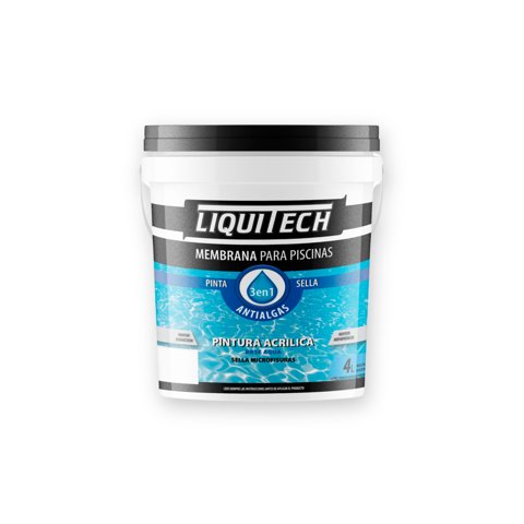 Membrana Para Piscina 4 Lts. Liquitech /Azul Caribe