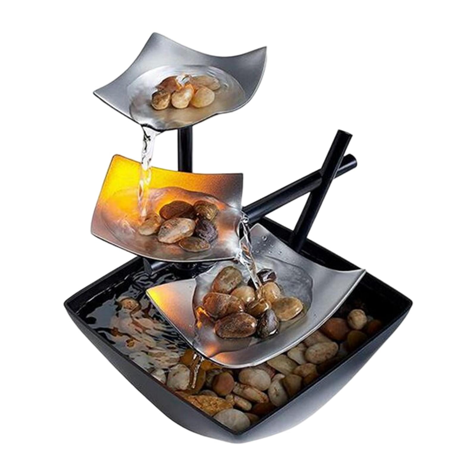 Bothyi - Fuente De Mesa De 3 Niveles Alimentada Por Usb Para Decoración Feng Shui, Regalo Ornamental