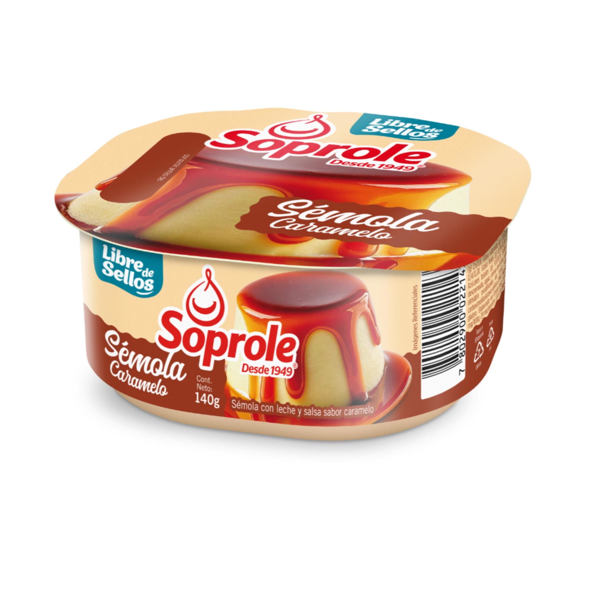 Postre Sémola Con Leche Sabor Caramelo Pote 140 g Soprole