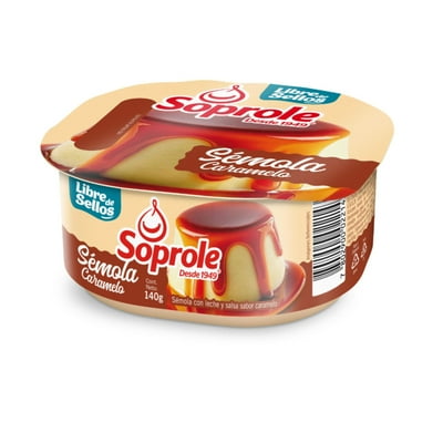 Postre Sémola Con Leche Sabor Caramelo Pote 140 G Soprole