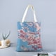 thumbnail image 2 of Cherry Blossom Bolso de tela con estampado de lienzo para mujer, bolsa de compras reutilizable y estética, con cremallera interior, regalo para mujer,38*45cm., 2 of 6