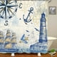 thumbnail image 2 of 4pcs Waterproof Sailboat Lighthouse Bathroom Set with Non-Slip Rug, Shower Curtain, and Toilet Lid Cover - Perfect for Bathroom Decor and Organization, 2 of 4