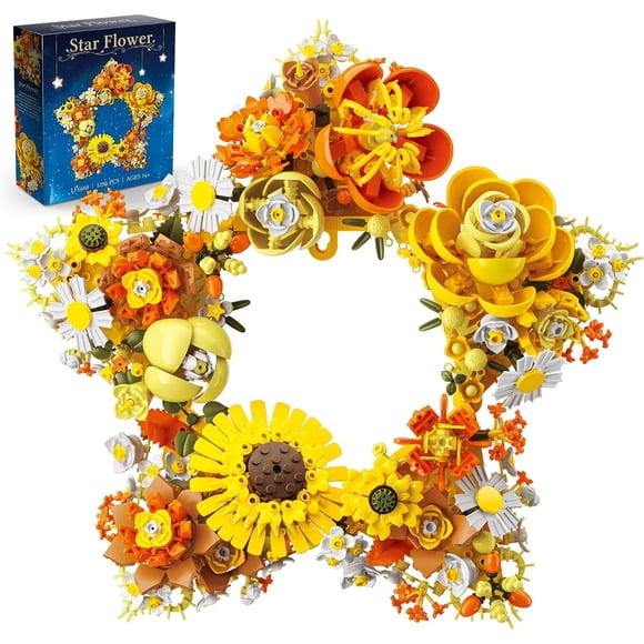 Set Bloques Loyratche 1286 Piezas Corona Flor Estrella