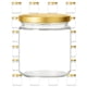 thumbnail image 1 of Frasco Conservero 460 Cc Con Tapa Metálica Pack 24 Unidades dorado, 1 of 7