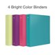 thumbnail image 4 of Carpeta Cardinal Durable con 3 anillas, paquete de 4 unidades, 1.5 pulgadas, 350 hojas, 4 of 4
