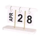 thumbnail image 5 of Calendario de escritorio, página giratoria, calendario con tapa, calendario de mesa independiente para el hogar, oficina, decoración de granj Blanco, 5 of 5