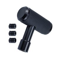 Ioensy - Palanca De Perilla De Palanca De Cambios Automática De Coche De Metal De 4 Pulgadas Para La Mayoría De Transmisiones Mt Negro