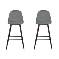 Novahus - Pack 2 Pisos De Bar Con Patas De Metal Gris